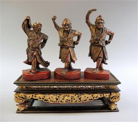 Drei Buddha-Figuren