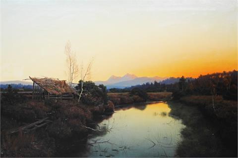 Adalbert Wex, Fluss im Abendrot