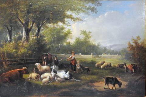 Wohl Balthasar-Paul Ommeganck (1755 Antwerpen – 1826 ebd.), bukolische Landschaft