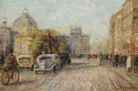 Otto Pippel (1878 Lodz – 1960 Planegg), Sonnenstraße in München mit Blick auf den Stachus