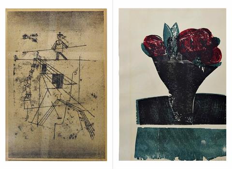 Paul Klee/HAP Grieshaber, Konvolut von zwei Graphiken