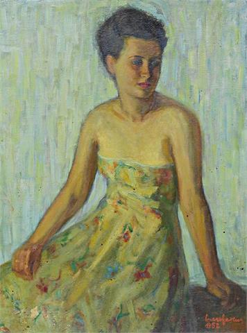 Incze Ferenc (Gheorgheni 1910 – Cluj-Napoca 1988), Frauenportrait