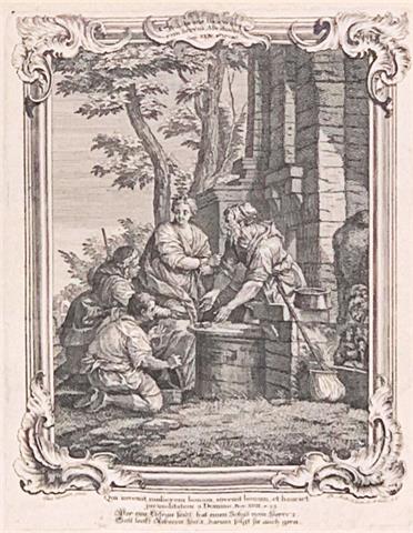 Philipp Andreas Kilian (1714 Augsburg – 1759 ebenda), Rebecca und Eliezer