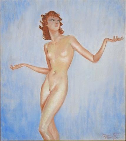 Jean-Gabriel Domergue (Bordeaux 1889 – Paris 1962), Weiblicher Akt