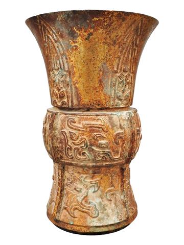 Rituelle Gu Bronze-Vase