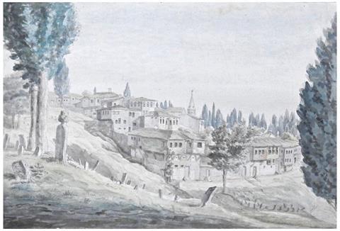 Toskische Häuser zu Pera bei Konstantinopel