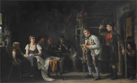 Gustave Adolf Jundt (1830 Straßburg – 1884 Paris), Die bäuerliche Brautwerbung