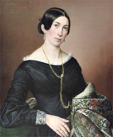Wohl Georg Lacher (1809 Reisensburg – 1882 München), Portrait der Maria Anna Braunegger