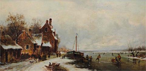 Hubert van Steel  (Waddinxveen 1856 - Voorburg 1929), Winter Wunderland