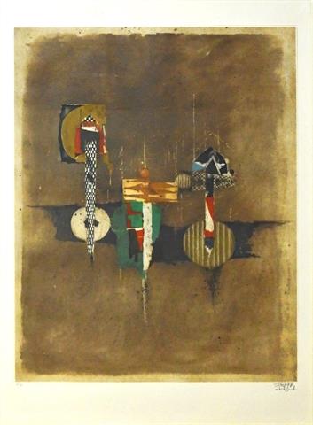 Johnny Friedlaender (1912 Pleß, Oberschlesien – 1992 Paris), Abstrakte Komposition