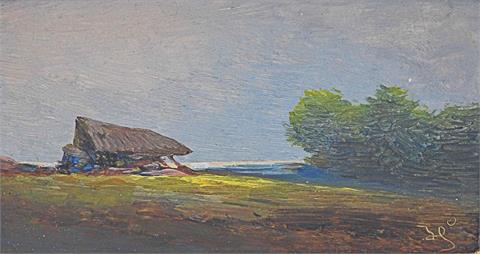 Carl Haunold (Wien 1832 – ebenda 1911), Kleines Landschaftsgemälde