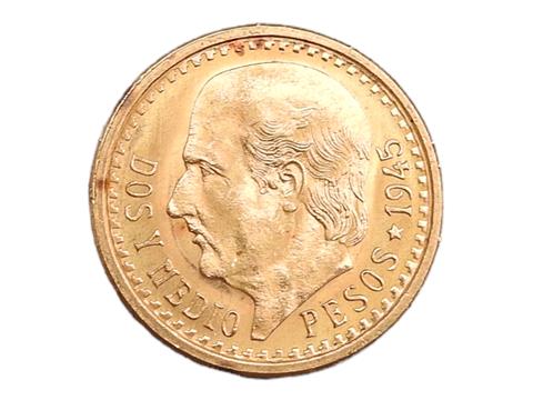 2 1/2 Hidalgo Peso Münze