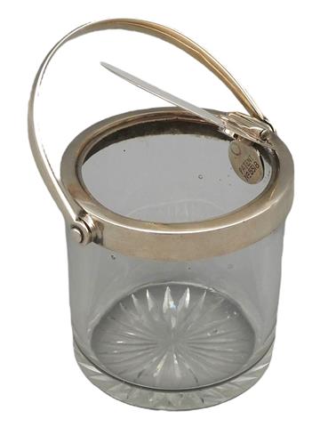 Kleines Honigglas mit Silbermontierung