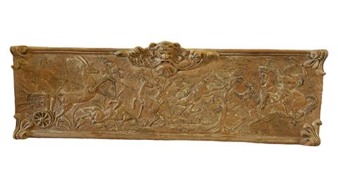 Imposantes Relief mit Darstellung einer Hirschjagd