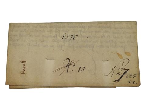 Urkunde aus dem Jahr 1370 zum Haus Heuport, Regensburg