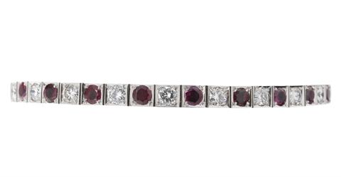 Diamant Armband mit Rubinen