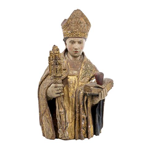 Hochwertige Heiligenfigur, Heiliger Bischof Nikolaus von Mira