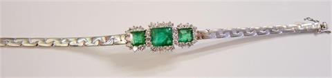 Diamant-Smaragd-Armband