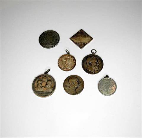Sammlung von Medaillen