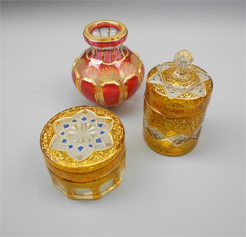 Sammlung von Kristallglas