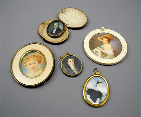 Sammlung von Porträt-Miniaturen