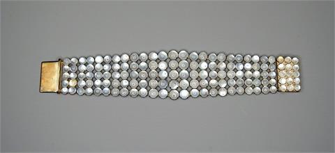Silber-Armband mit Mondsteinen