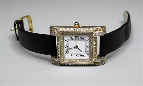Versace, Damenuhr mit Diamantbesatz