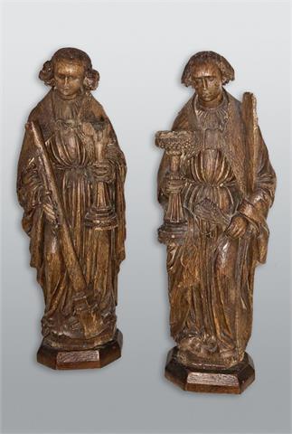 Spätgotisches Heiligenpaar
