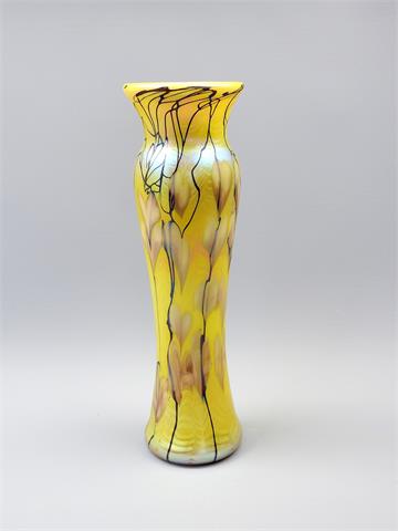 Tiffany Favrile, Goldfarbene Vase