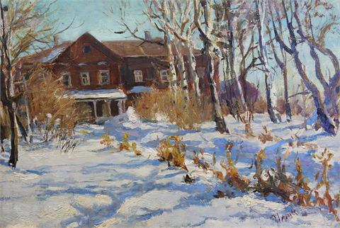 Winterliche Ansicht des Hauses von Piotr Tschaikowsky