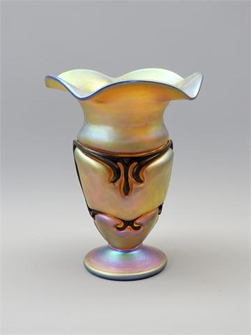 Tiffany Favrile, Vase mit Bronzemontur
