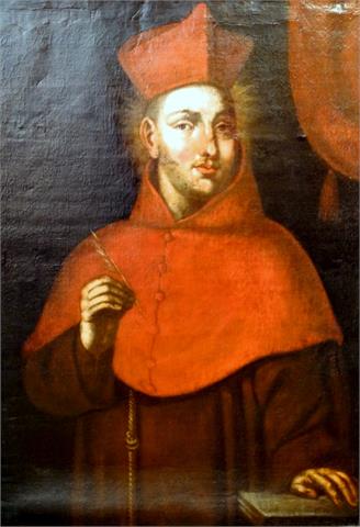 Junger Kardinal im roten Ornat