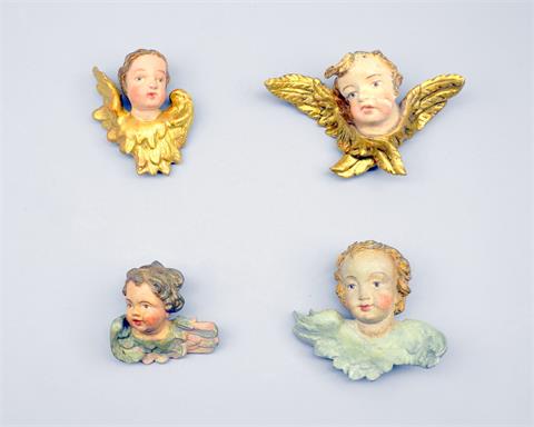Vier Barocke Putti mit Flügeln