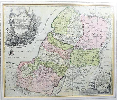 Landkarte, "Terra Sancta sive Palastina"