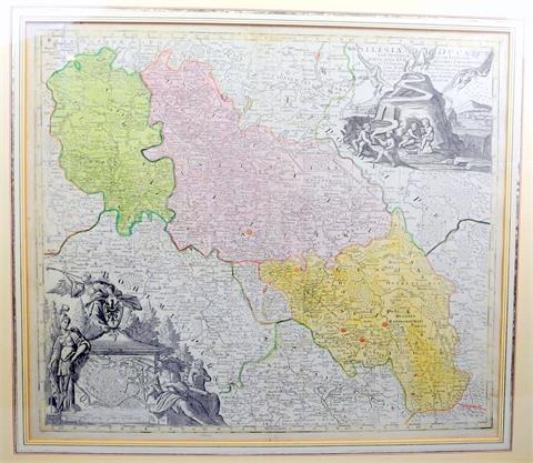 Landkarte von Schlesien