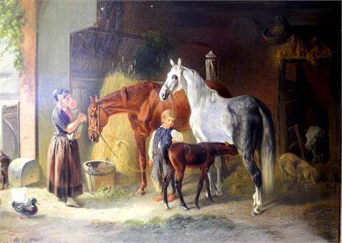 Im Pferdestall