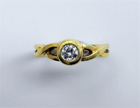 Schwerer Diamant-Ring