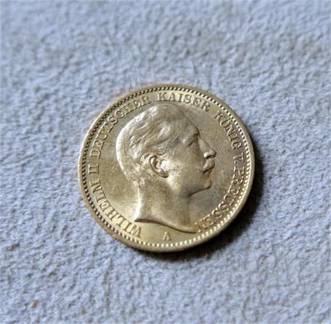 Goldmünze, 20 Reichsmark Kaiser Wilhelm II. von Preußen