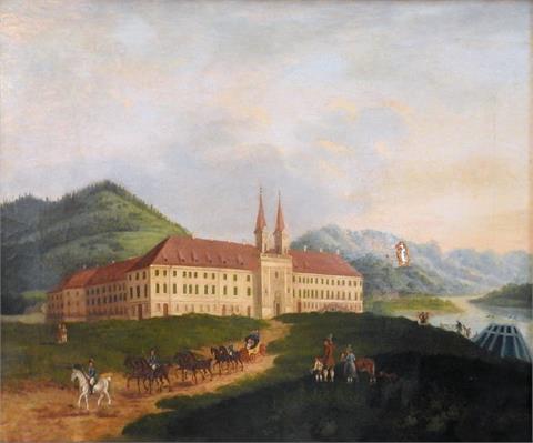 Hochzeitsgesellschaft vor dem Schloss Tegernsee