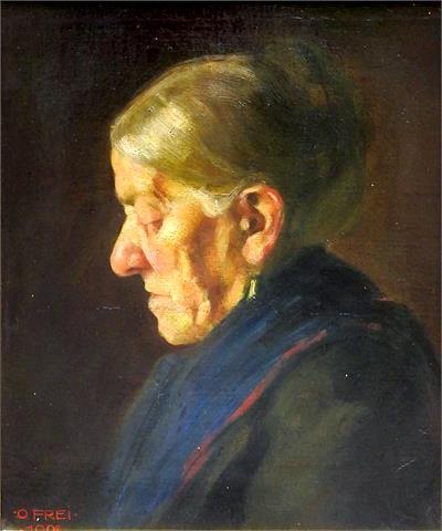 Portrait einer alten Dame
