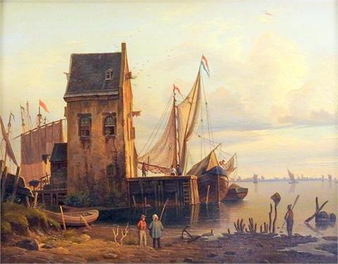 Niederländische Hafenszene