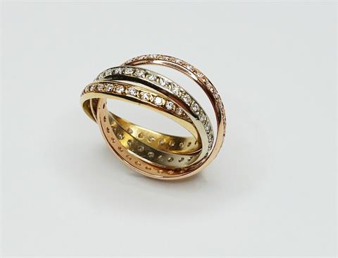 Exquisiter Tricolor-Ring