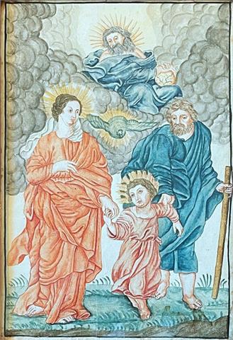 Die Heilige Familie und die Heilige Dreifaltigkeit