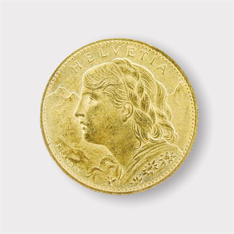 Goldmünze, 10 Franken