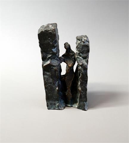 Abstrakte Bronzefigur