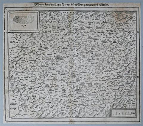 Karte des gesamten Königreichs Böhmen