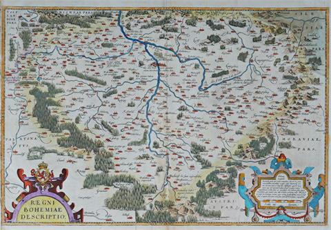 Karte des Königreichs Böhmen