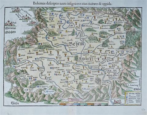 Karte des böhmischen Reichs