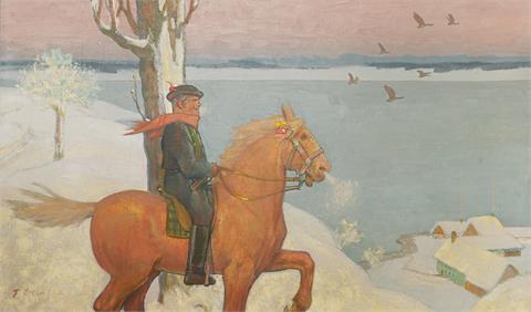 Fritz Erler, Ausritt im Winter
