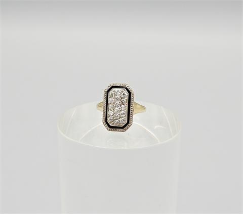 Imposanter Artdeco Ring mit Diamanten